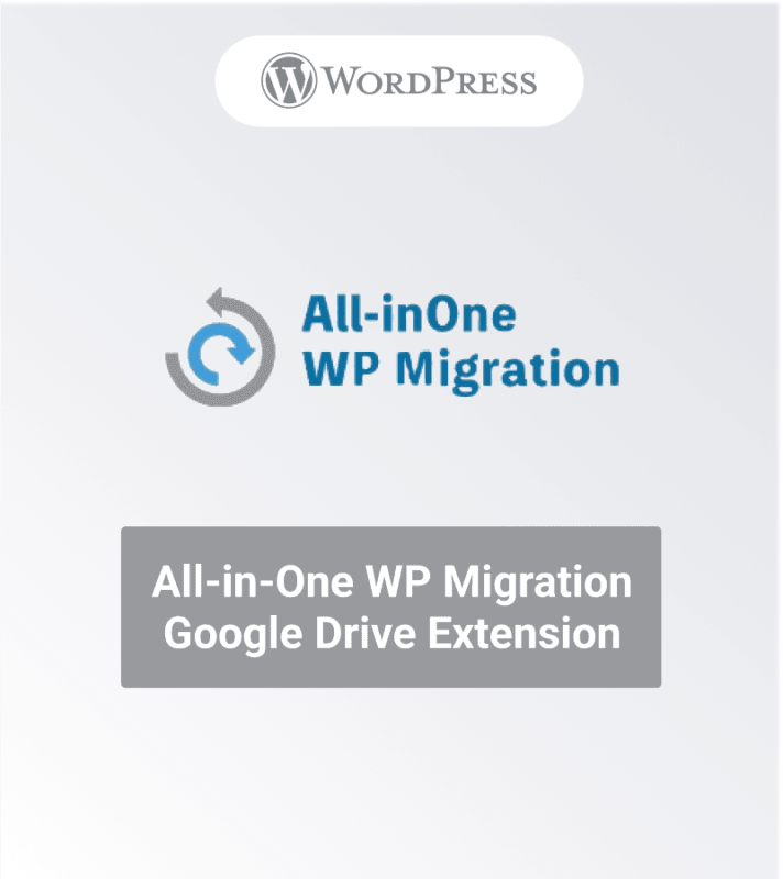 All in One WP Migration Google Drive Extension